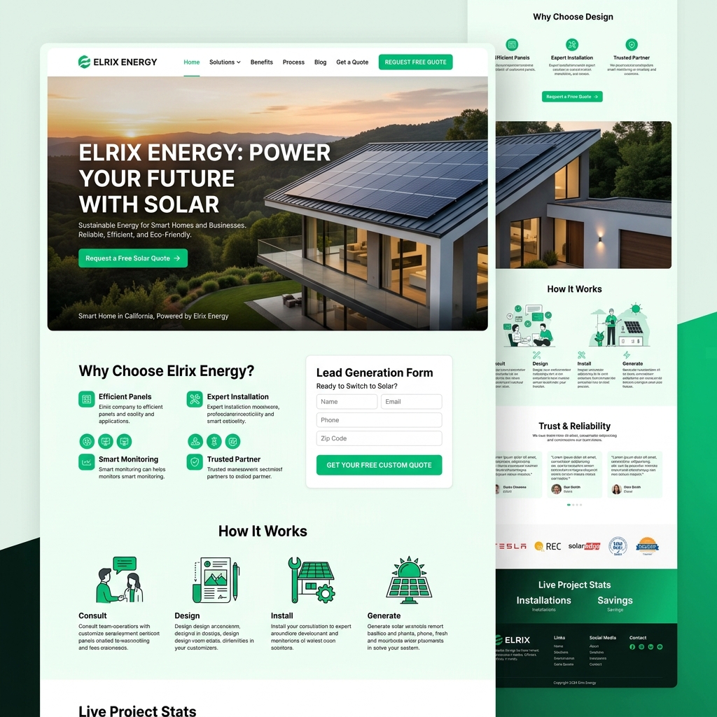 Elrix Energy – Solar EPC Platform